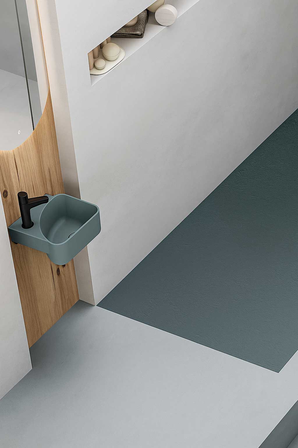 <b>Orion</b> | Cloakroom basin – Colours on demand